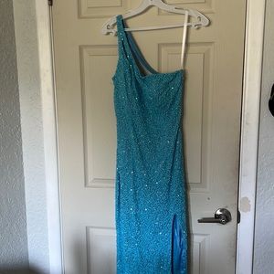 Primavera Couture One Shoulder Prom Dress